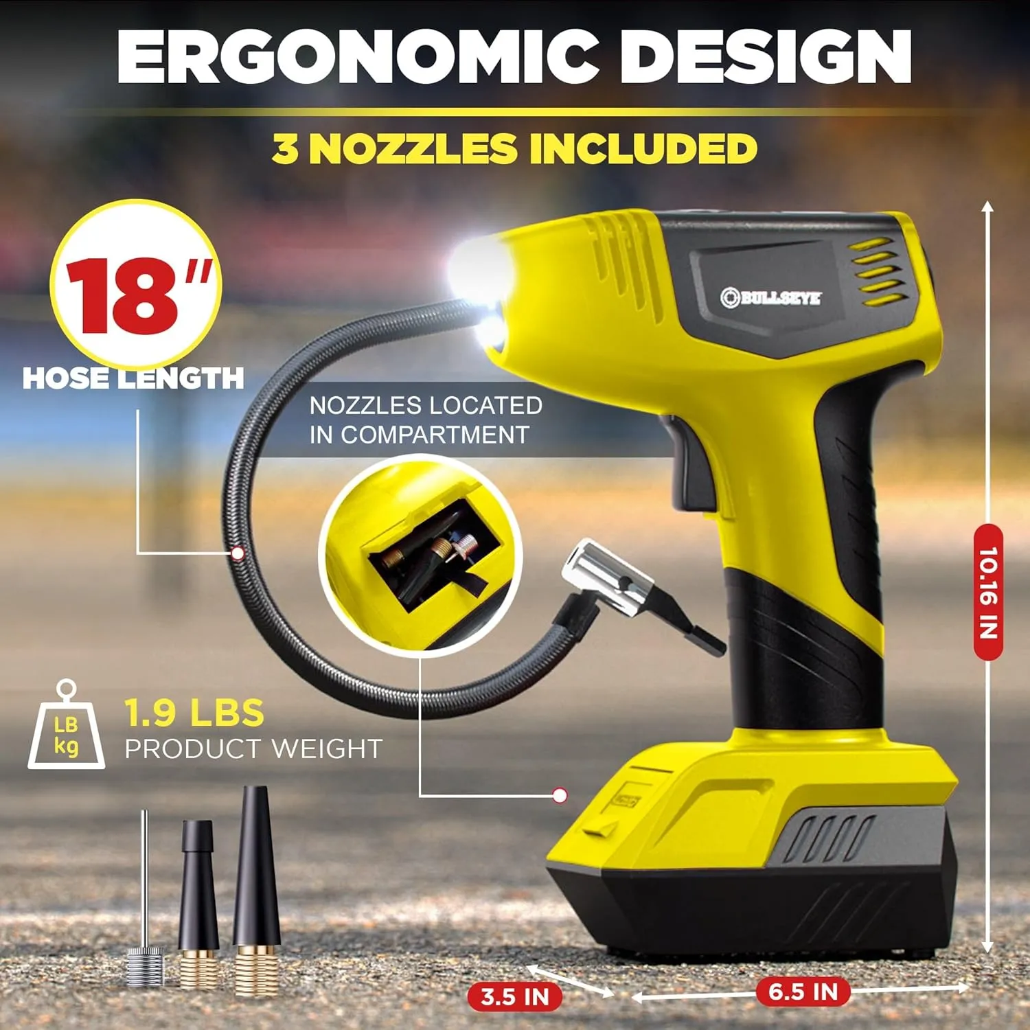 🚗 Digital Air Pump Bullseye Pro 🚗