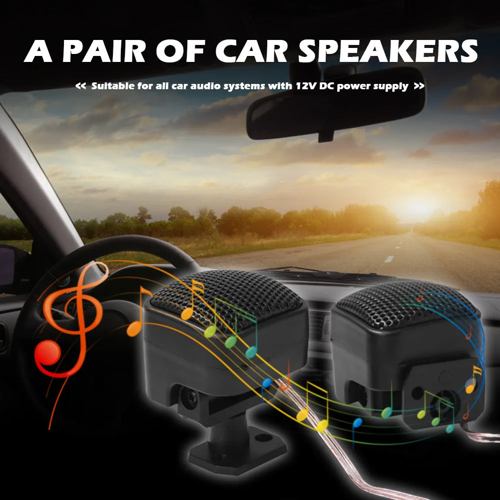 1 Pair Of Universal 500w Car  Tweeters Installs Instantly