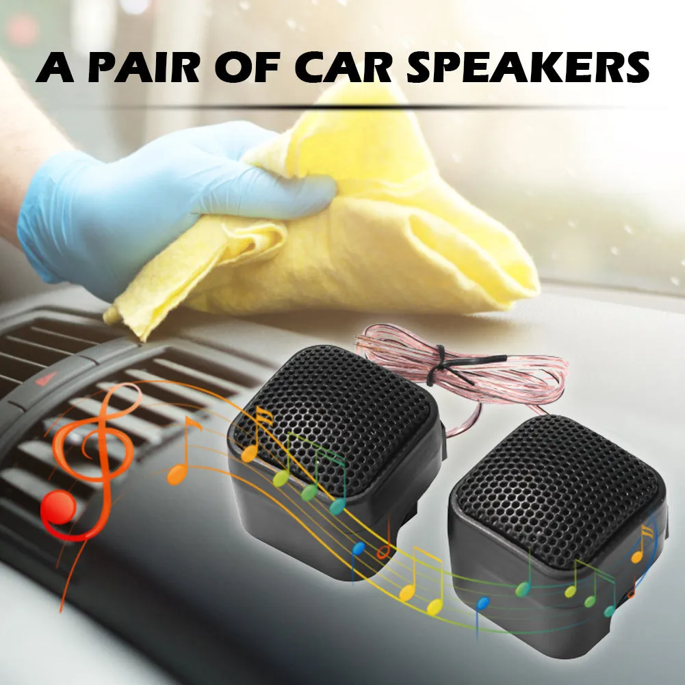 1 Pair Of Universal 500w Car  Tweeters Installs Instantly