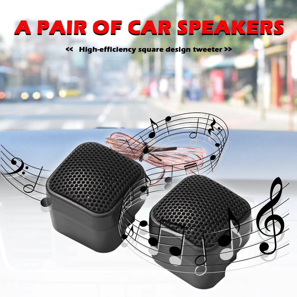 1 Pair Of Universal 500w Car  Tweeters Installs Instantly