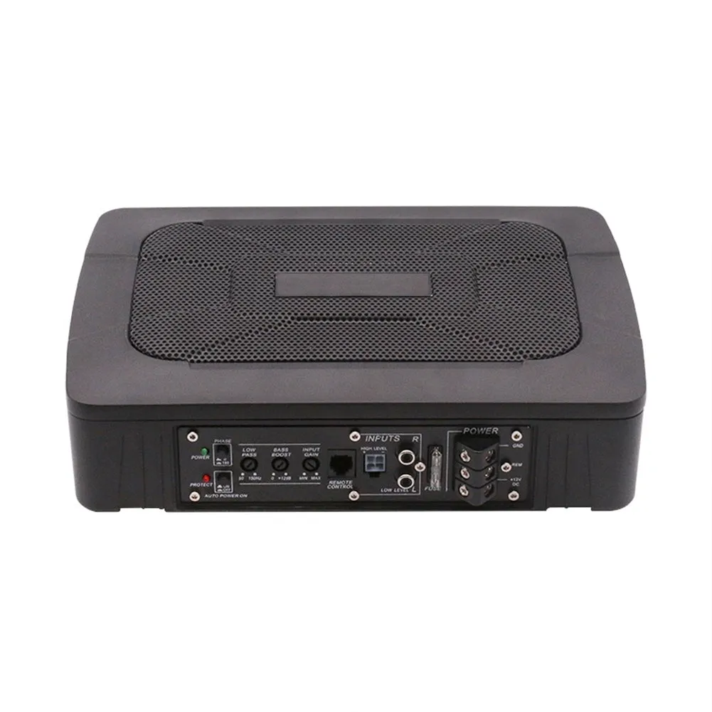 12V Ultra Thin Subwoofer Car Active Subwoofer Audio Speaker