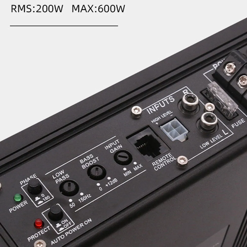 12V Ultra Thin Subwoofer Car Active Subwoofer Audio Speaker