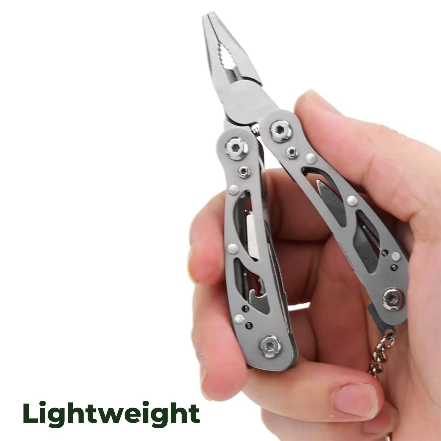 13-in-1 Stainless Steel Multi Purpose Knife, Silver - KILIROO