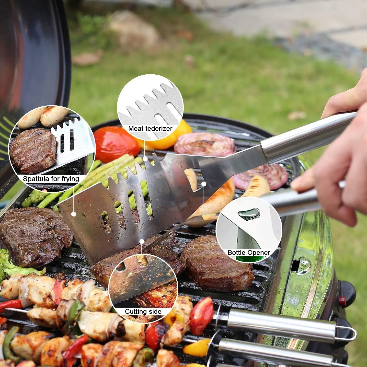 14-Piece Set: BBQ Grill Tool Set