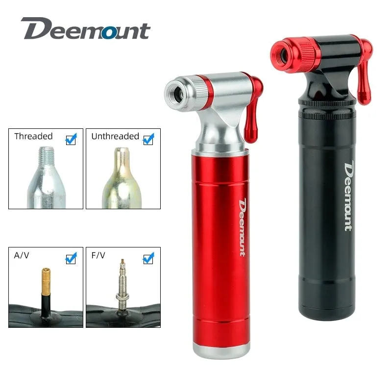 2023NEW Bicycle CO2 Inflator Fits Presta Scrader Valve Road MTB Tire Quick Pumping Threaded 16/12/8G Unthreaded 16G Cartridge