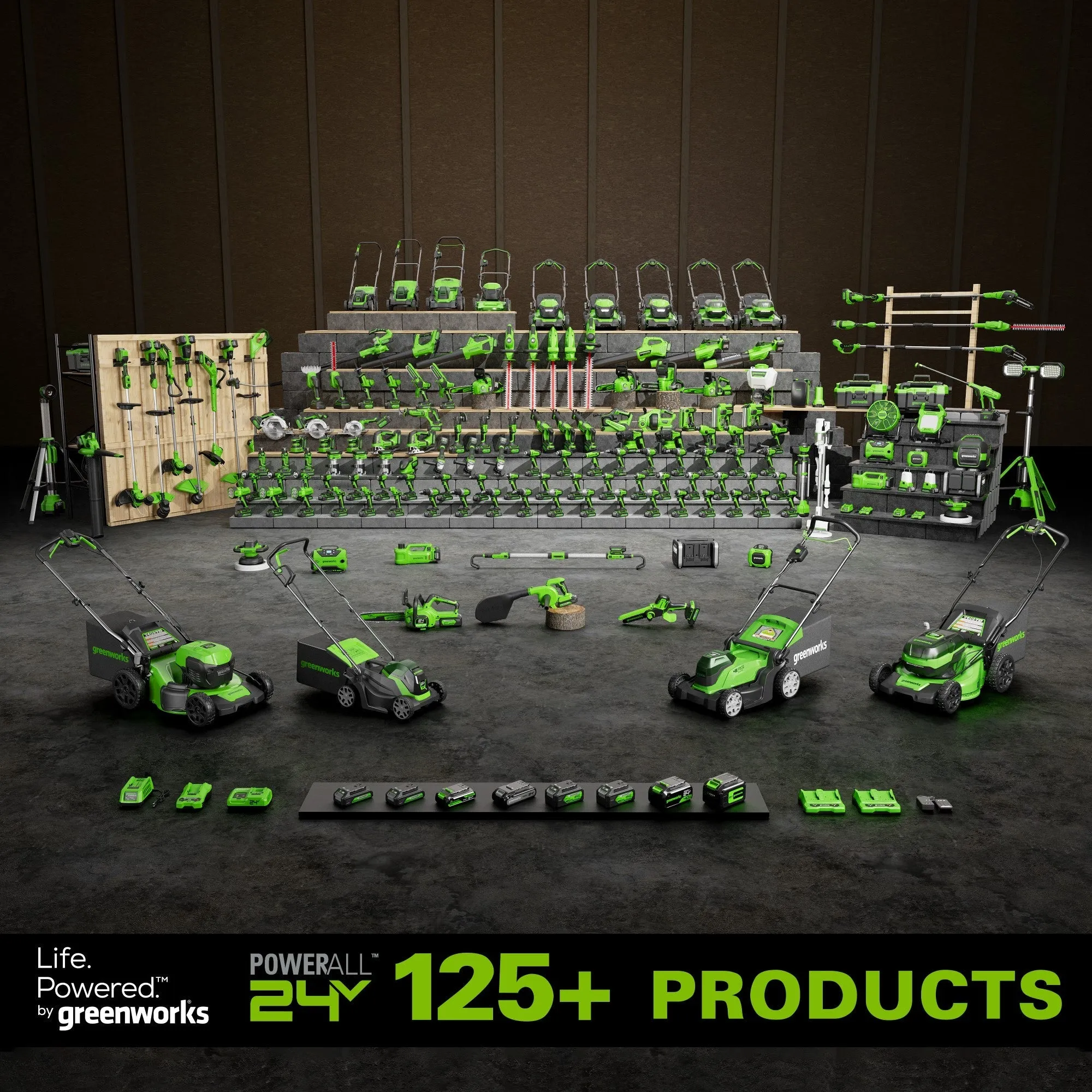 24V Cordless Battery 5-pc Car Care Combo Kit w/ 2.0Ah and 4.0Ah Batteries & (2) Chargers
