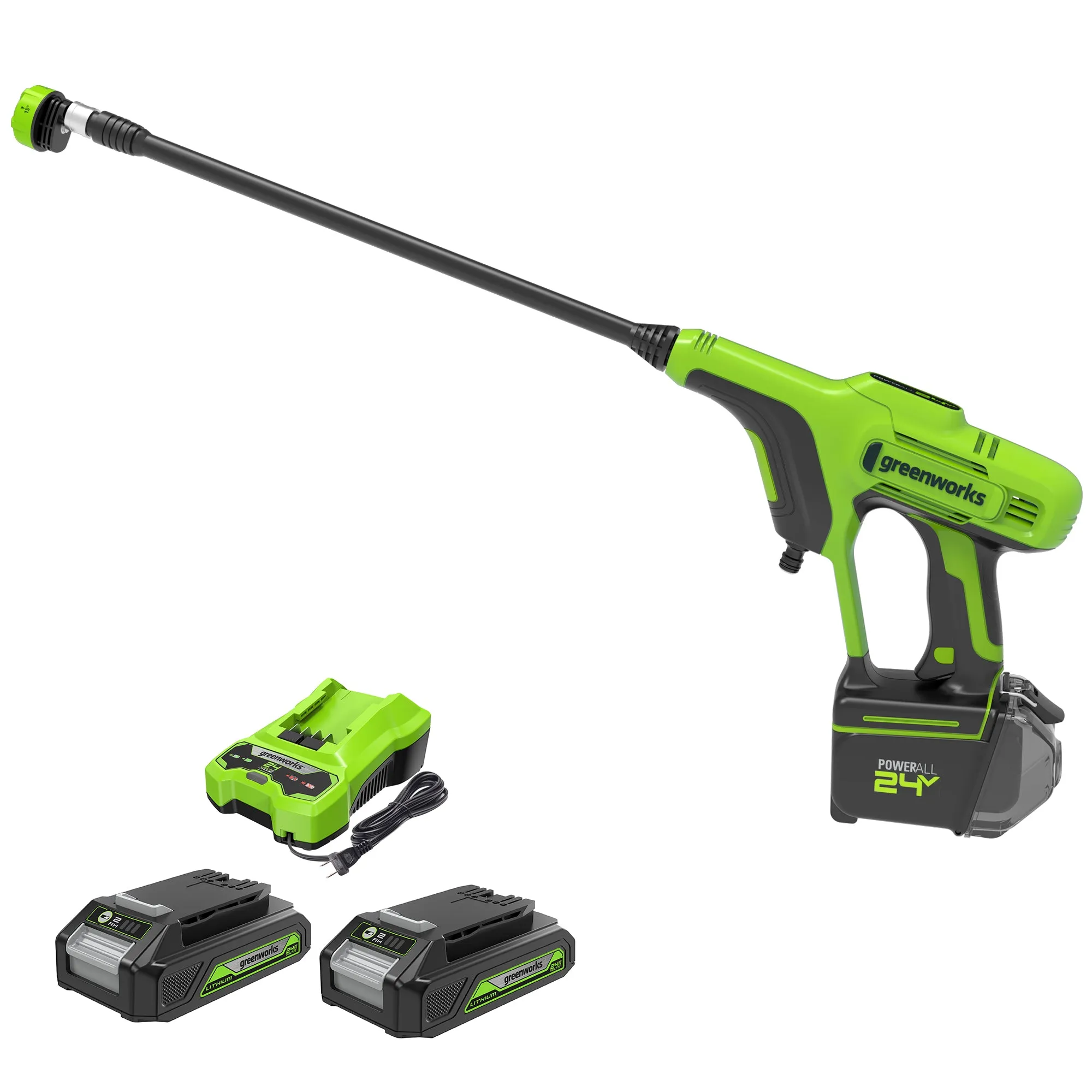 24V Cordless Battery Car Cleaning 3-pc Combo Kit with (2) 2.0 Ah Batteries & Charger
