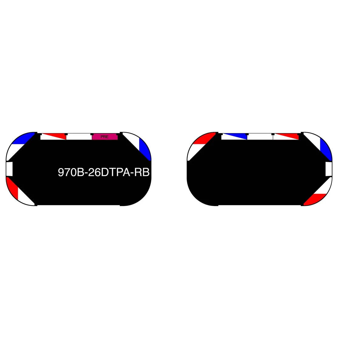 26" Black Widow Series NFPA LED Light Bar w/ Preemption (Pair)
