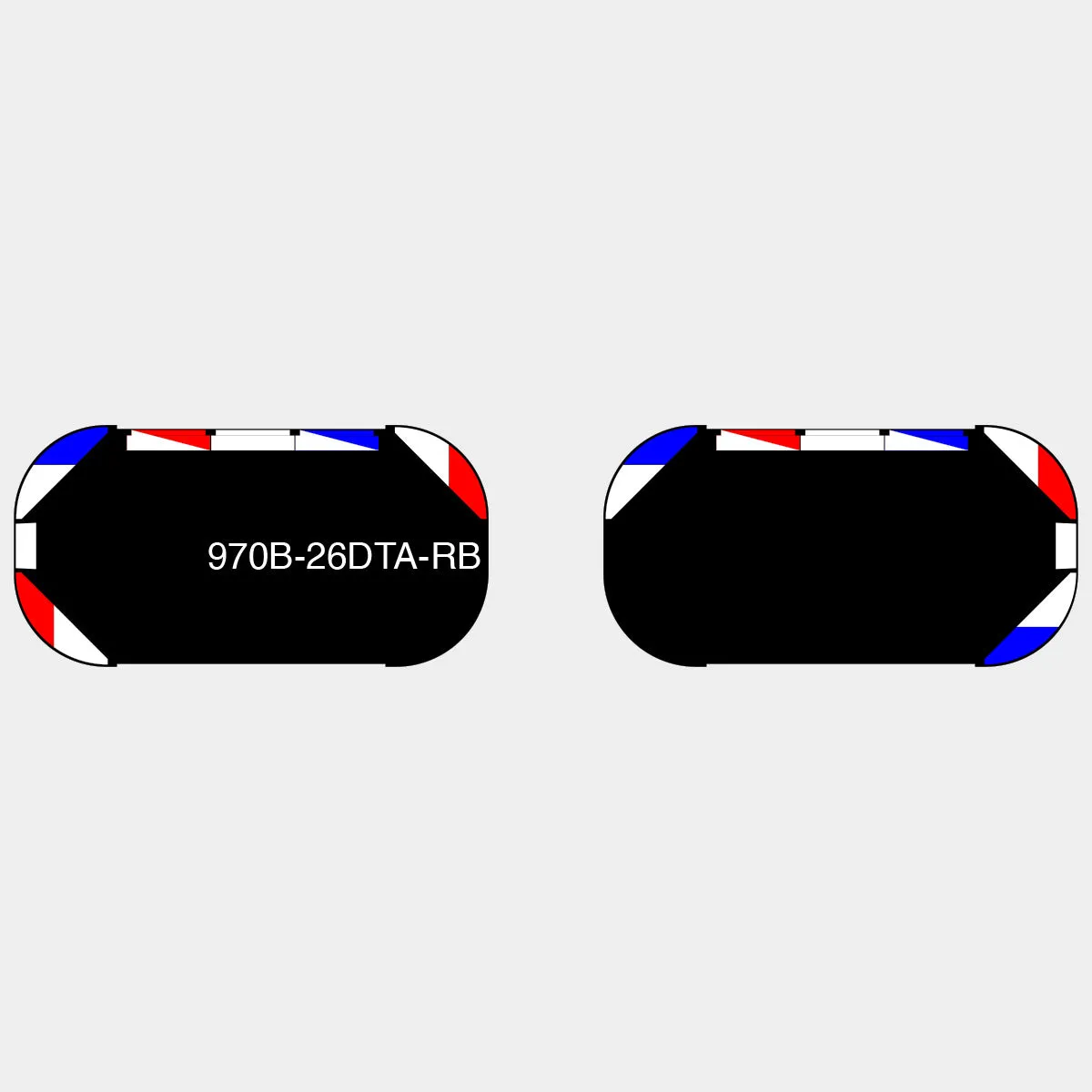 26" Black Widow Series NFPA LED Light Bar w/o Preemption (Pair)