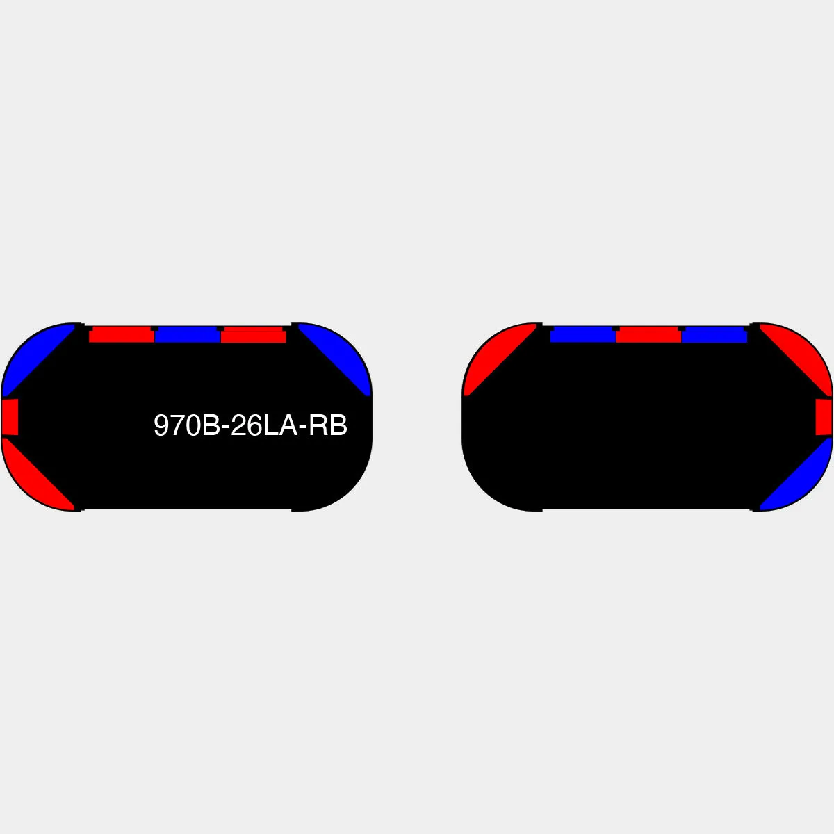 26" Black Widow Series NFPA LED Light Bar w/o Preemption (Pair)