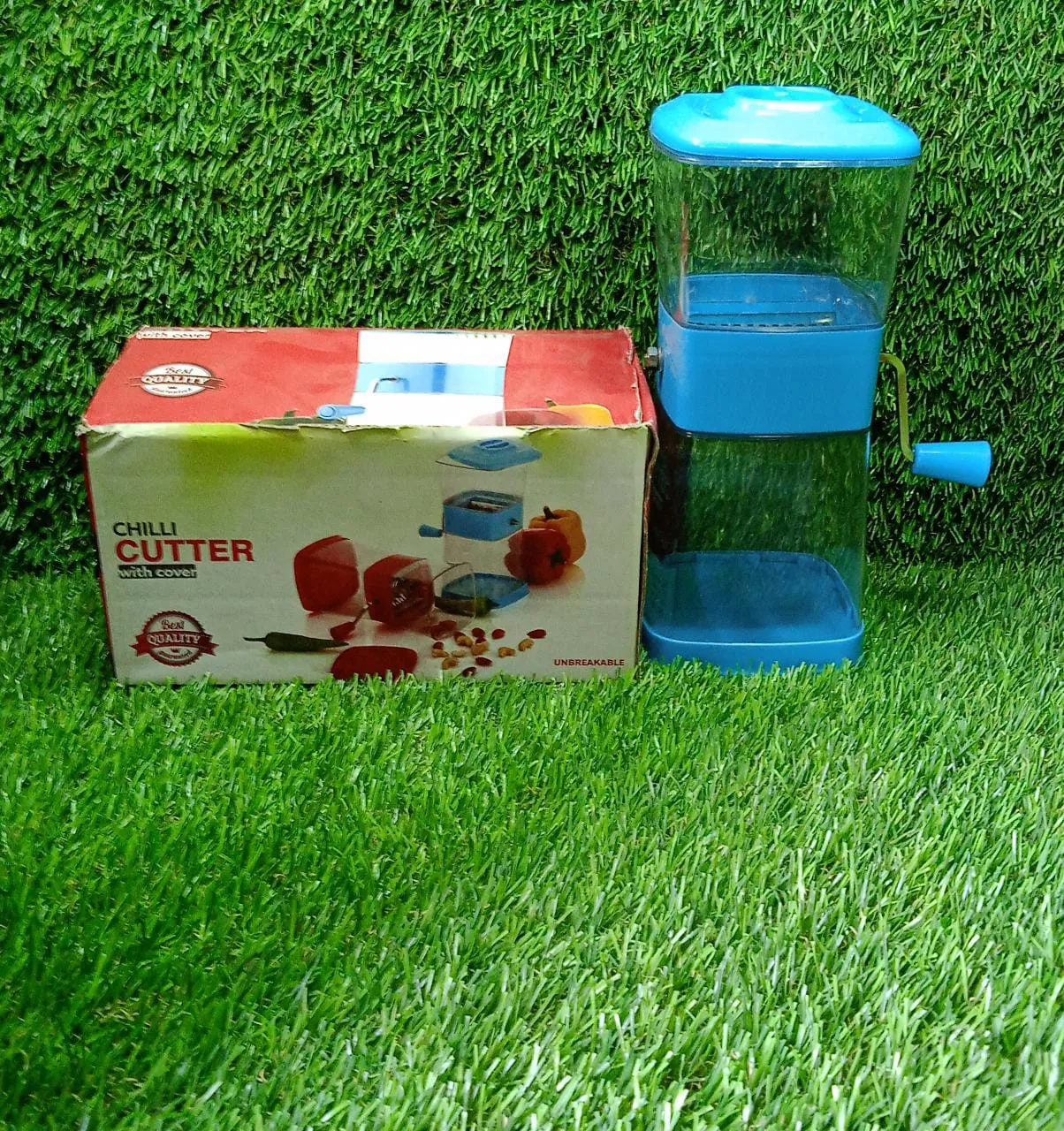2798 Stainless Steel Vegetable Cutter Chopper (Chilly Cutter) Sharp Blades for Easy Cutting