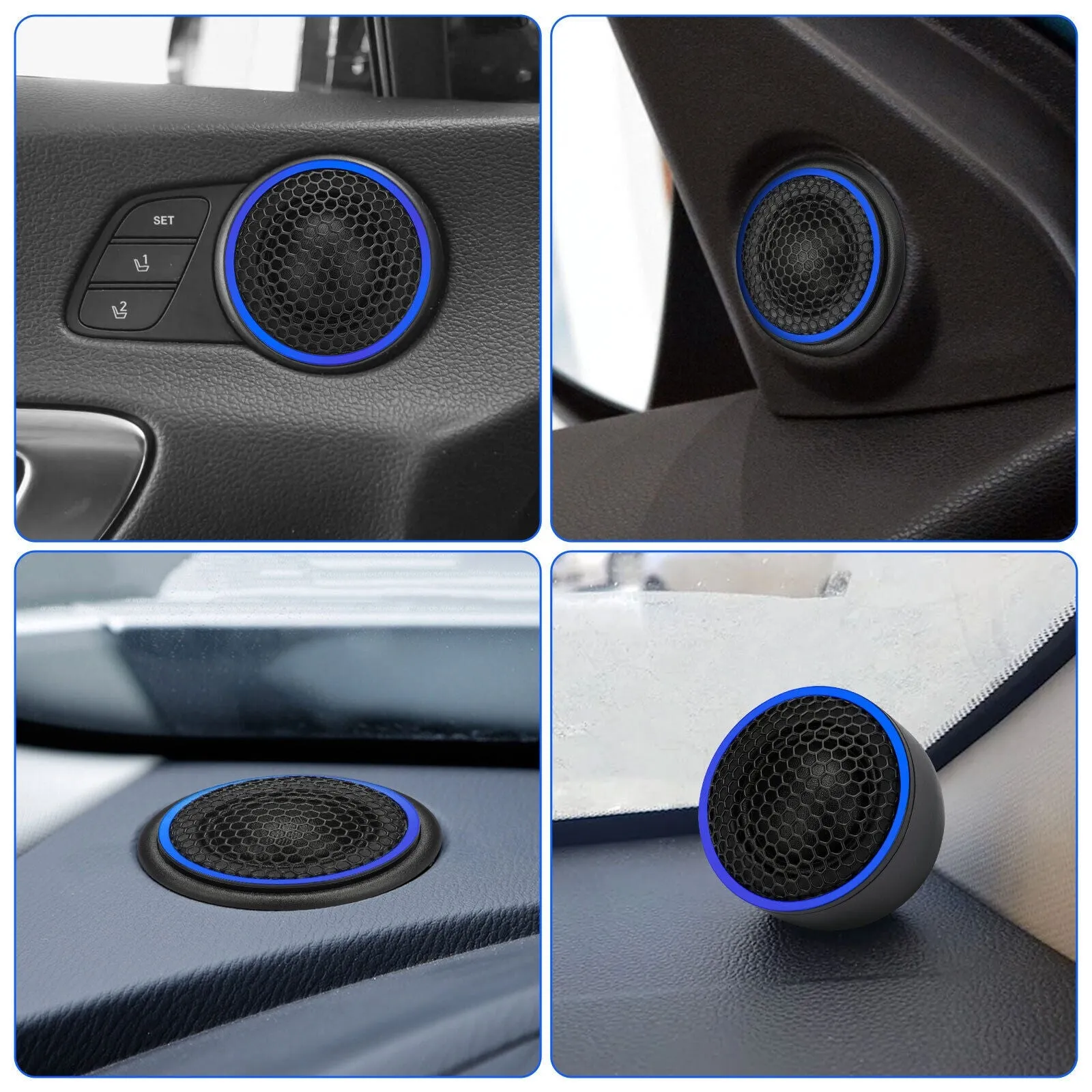 2pcs Car Dome Tweeters 92db Sensitivity High Frequency Audio