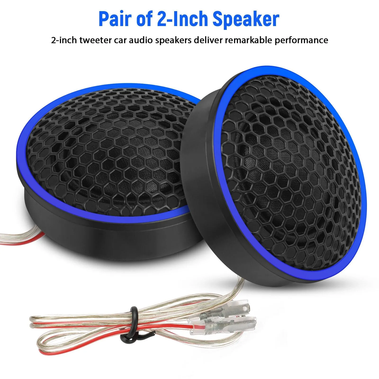 2pcs Car Dome Tweeters 92db Sensitivity High Frequency Audio