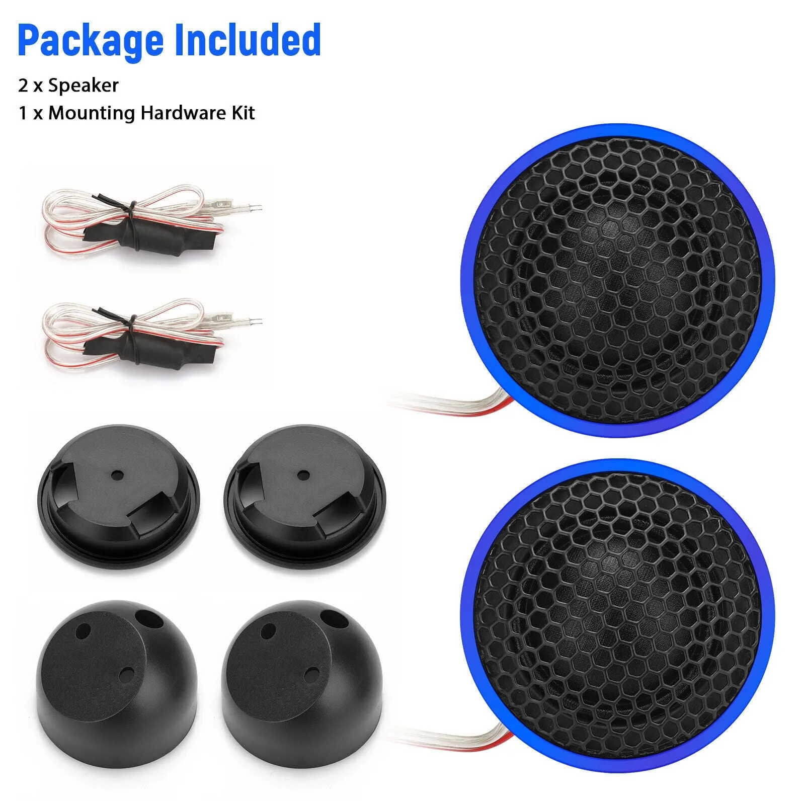 2pcs Car Dome Tweeters 92db Sensitivity High Frequency Audio