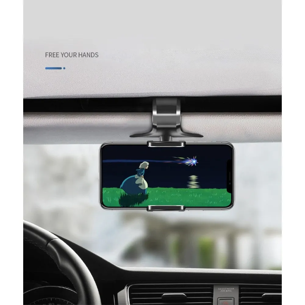 3 in 1 Car GPS Smartphone Holder: Dashboard / Visor Clamp   AC Grid Clip for Blu D090L Dash M2 (2016) - Black