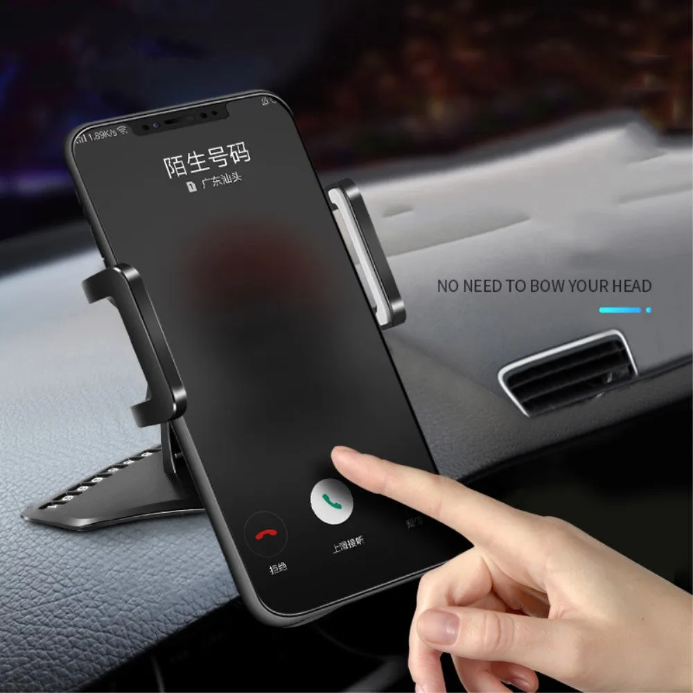 3 in 1 Car GPS Smartphone Holder: Dashboard / Visor Clamp   AC Grid Clip for Blu D090L Dash M2 (2016) - Black