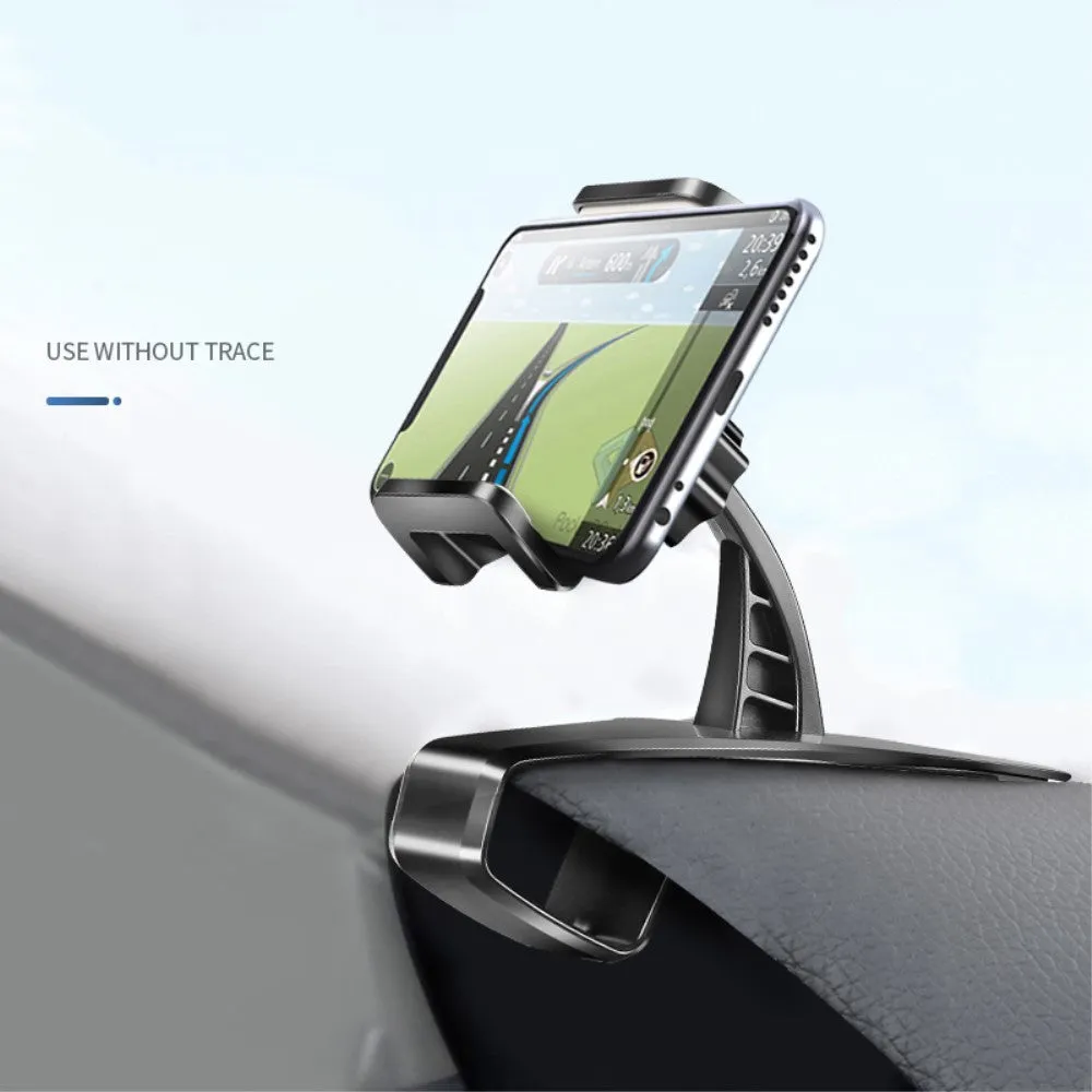 3 in 1 Car GPS Smartphone Holder: Dashboard / Visor Clamp   AC Grid Clip for Blu D090L Dash M2 (2016) - Black
