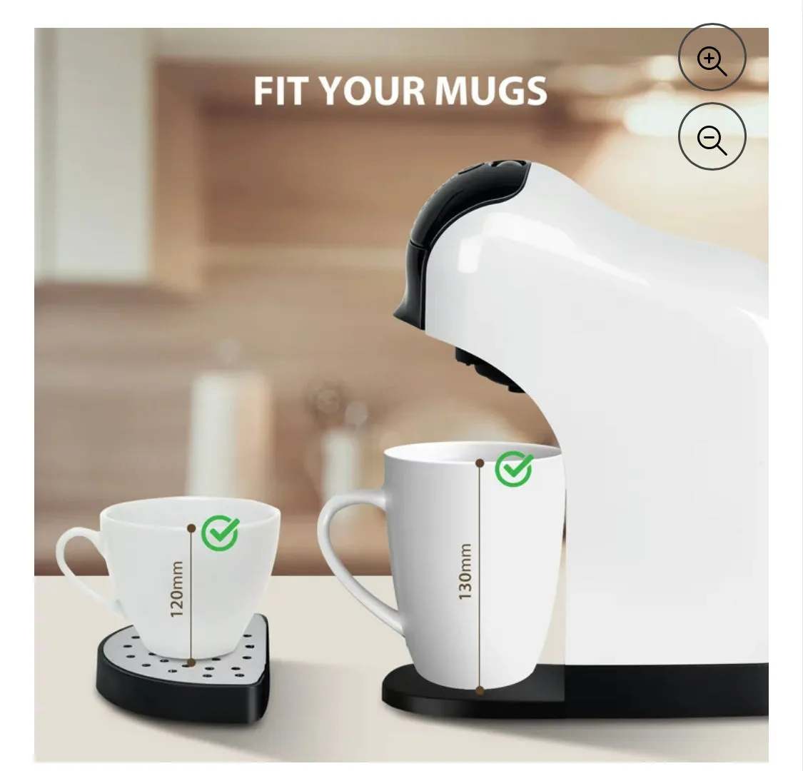 3 in 1 Espresso Coffee Machine with Capsules for Nespresso , Dolce Gusto and Ground Coffee,White   1Case of Respresso Borbone Pods 100ct.