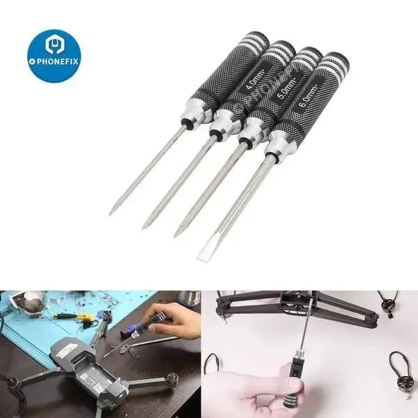 3/4/5/6mm Slotted Blade Tip Screwdriver Tools For RC Quadcopter