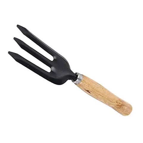3Pcs Garden Tool Set With Wooden Handle - Medium