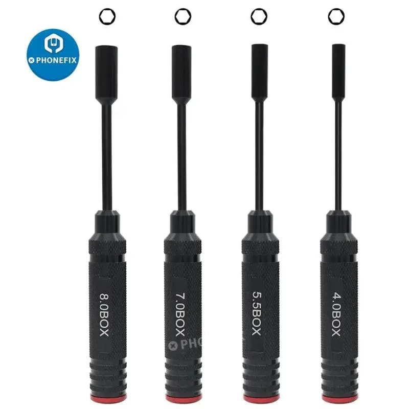 4/5.5/7/8mm Hex Driver Set Hexagonal Head Socket Screwdrivers Toolkit
