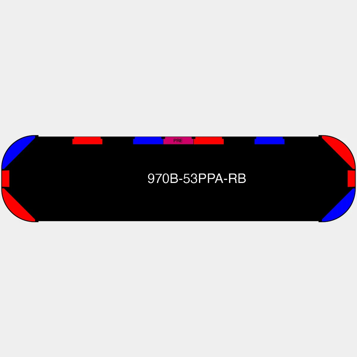 53" Black Widow Series NFPA LED Light Bar w/ Preemption