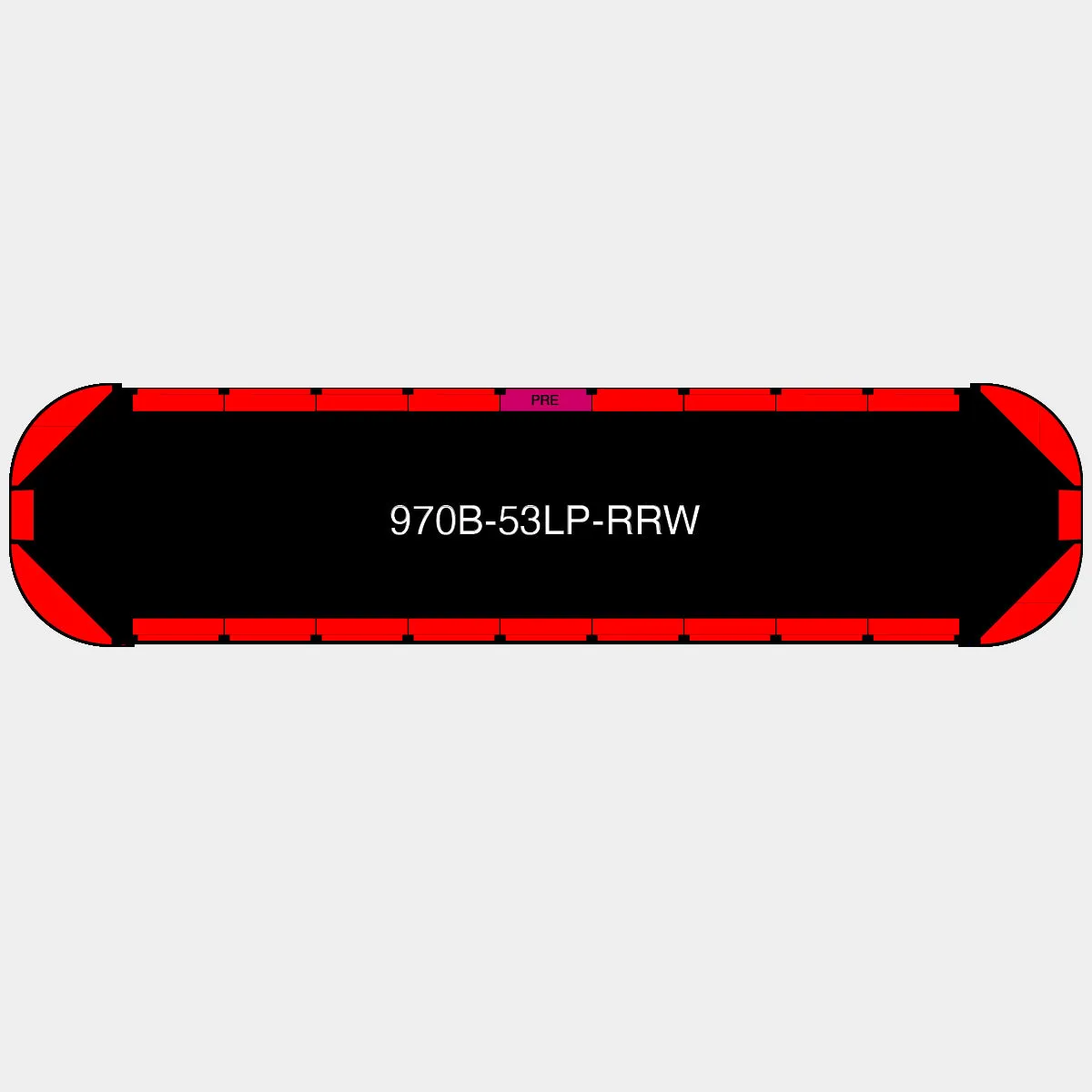53" Black Widow Series NFPA LED Light Bar w/ Preemption