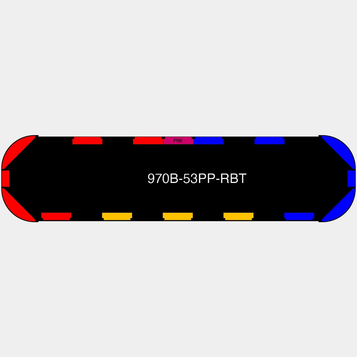 53" Black Widow Series NFPA LED Light Bar w/ Preemption