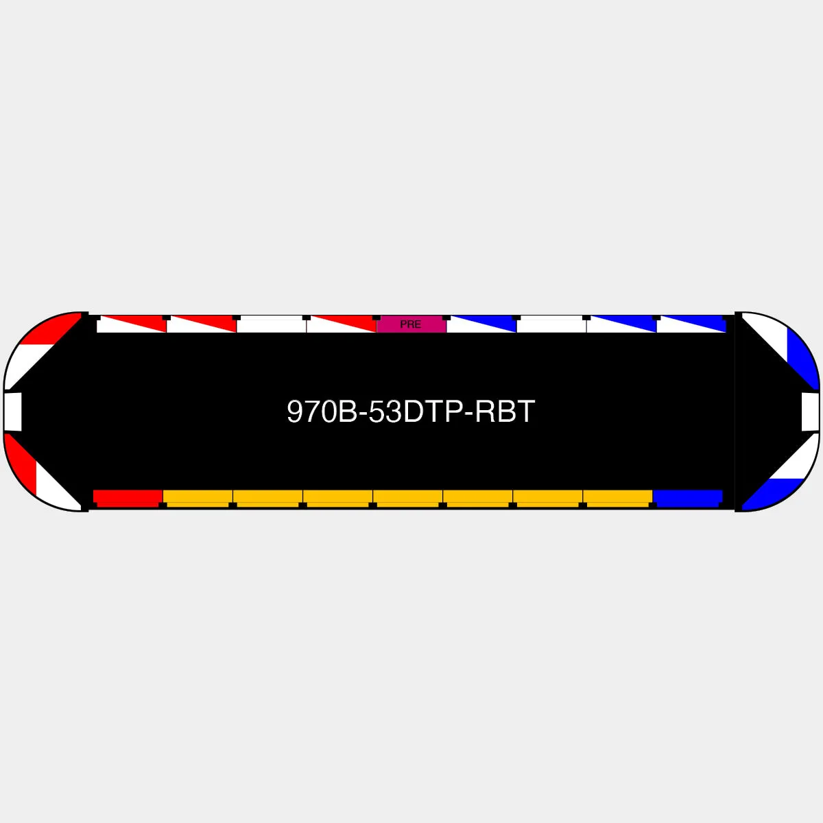 53" Black Widow Series NFPA LED Light Bar w/ Preemption