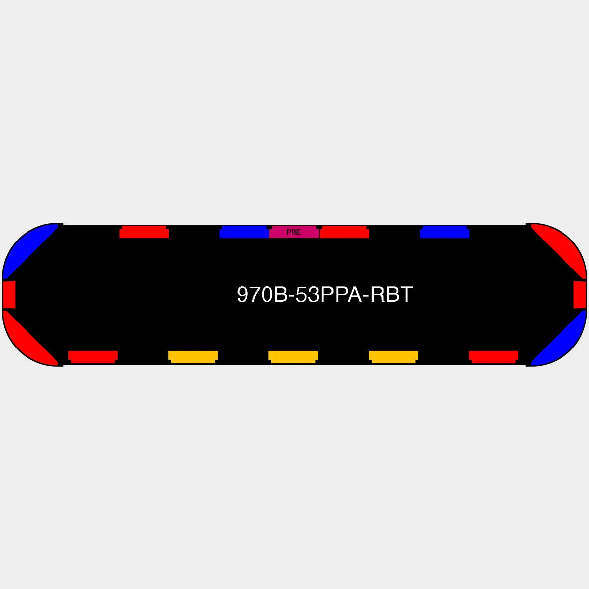 53" Black Widow Series NFPA LED Light Bar w/ Preemption