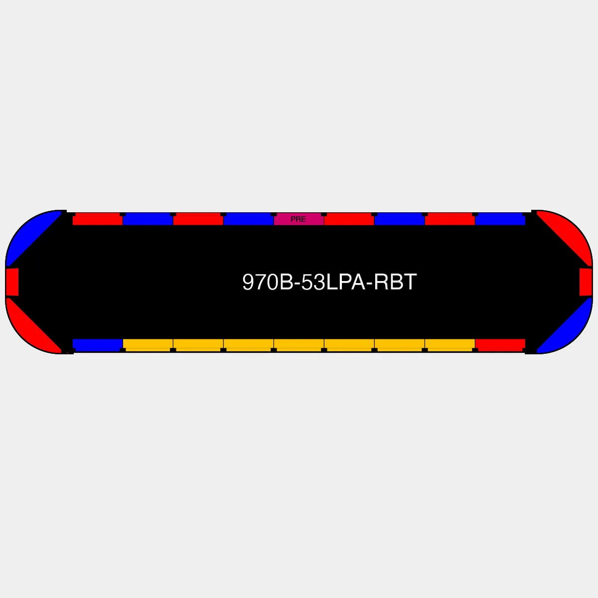 53" Black Widow Series NFPA LED Light Bar w/ Preemption