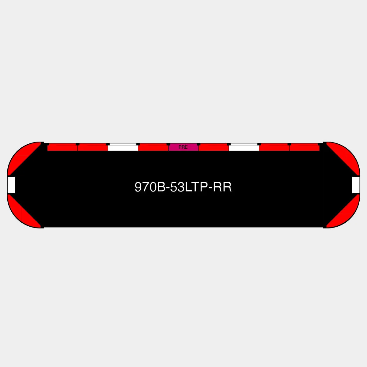 53" Black Widow Series NFPA LED Light Bar w/ Preemption