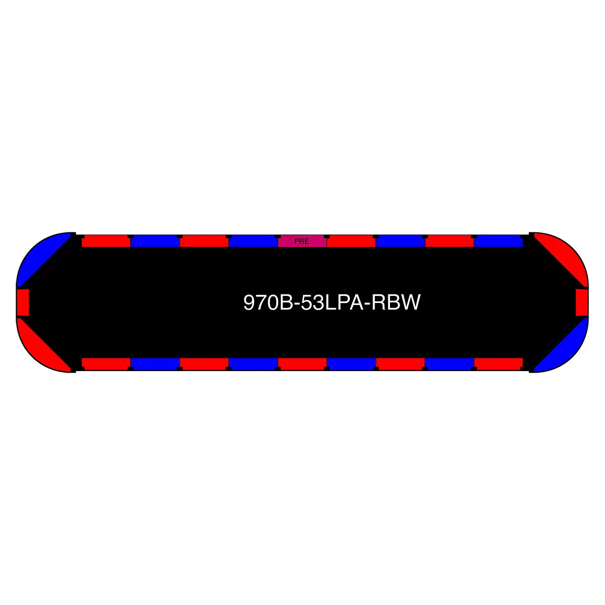 53" Black Widow Series NFPA LED Light Bar w/ Preemption