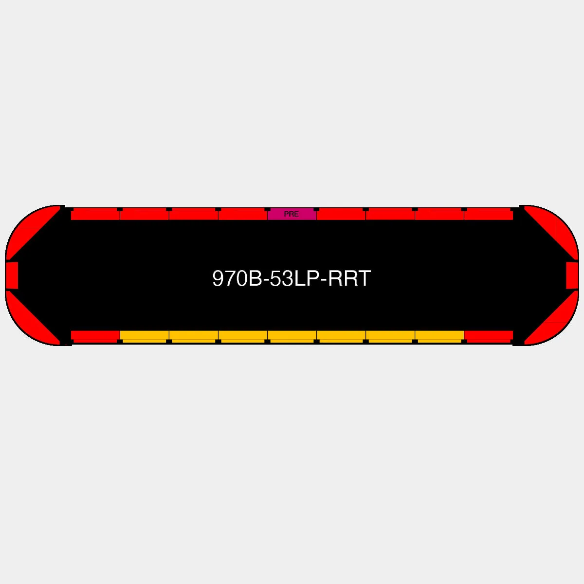 53" Black Widow Series NFPA LED Light Bar w/ Preemption