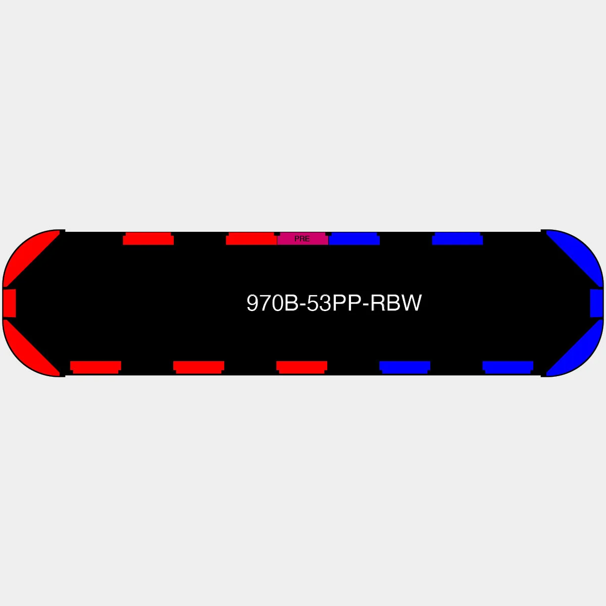 53" Black Widow Series NFPA LED Light Bar w/ Preemption
