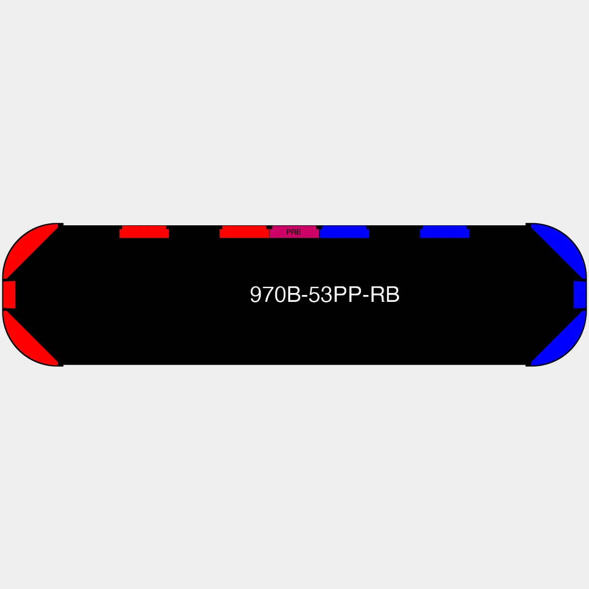 53" Black Widow Series NFPA LED Light Bar w/ Preemption