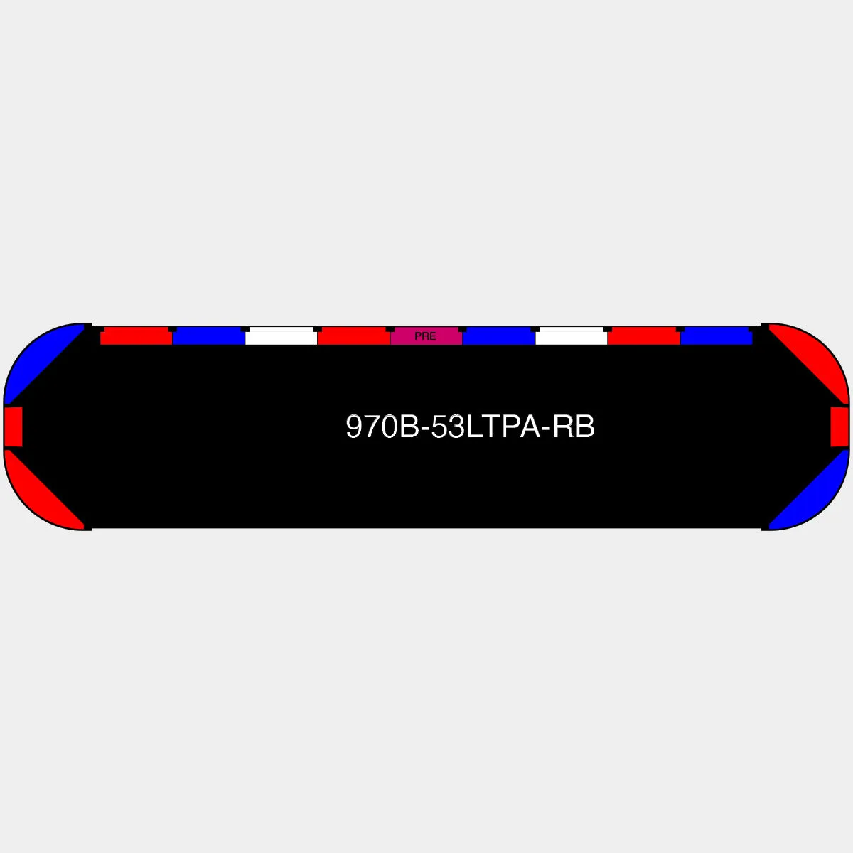 53" Black Widow Series NFPA LED Light Bar w/ Preemption