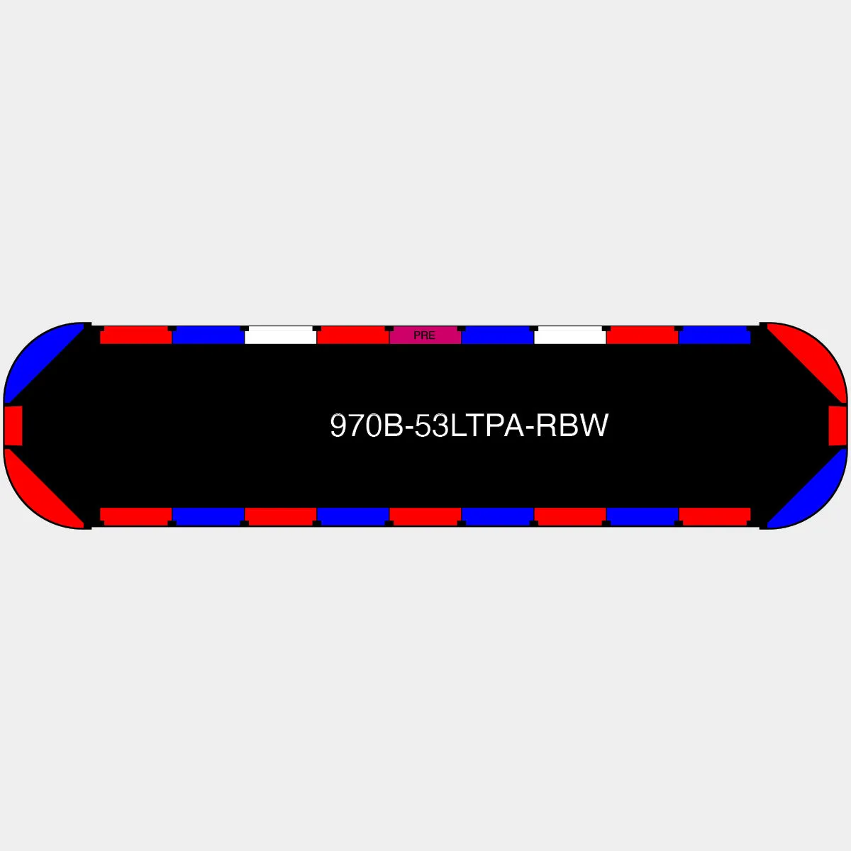 53" Black Widow Series NFPA LED Light Bar w/ Preemption