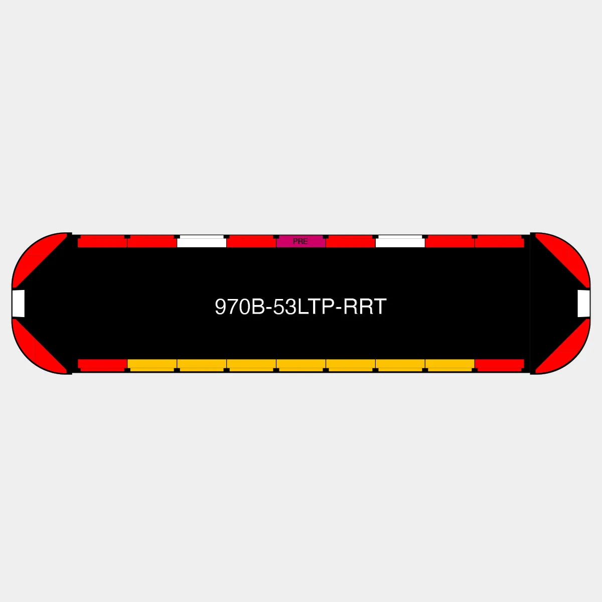53" Black Widow Series NFPA LED Light Bar w/ Preemption