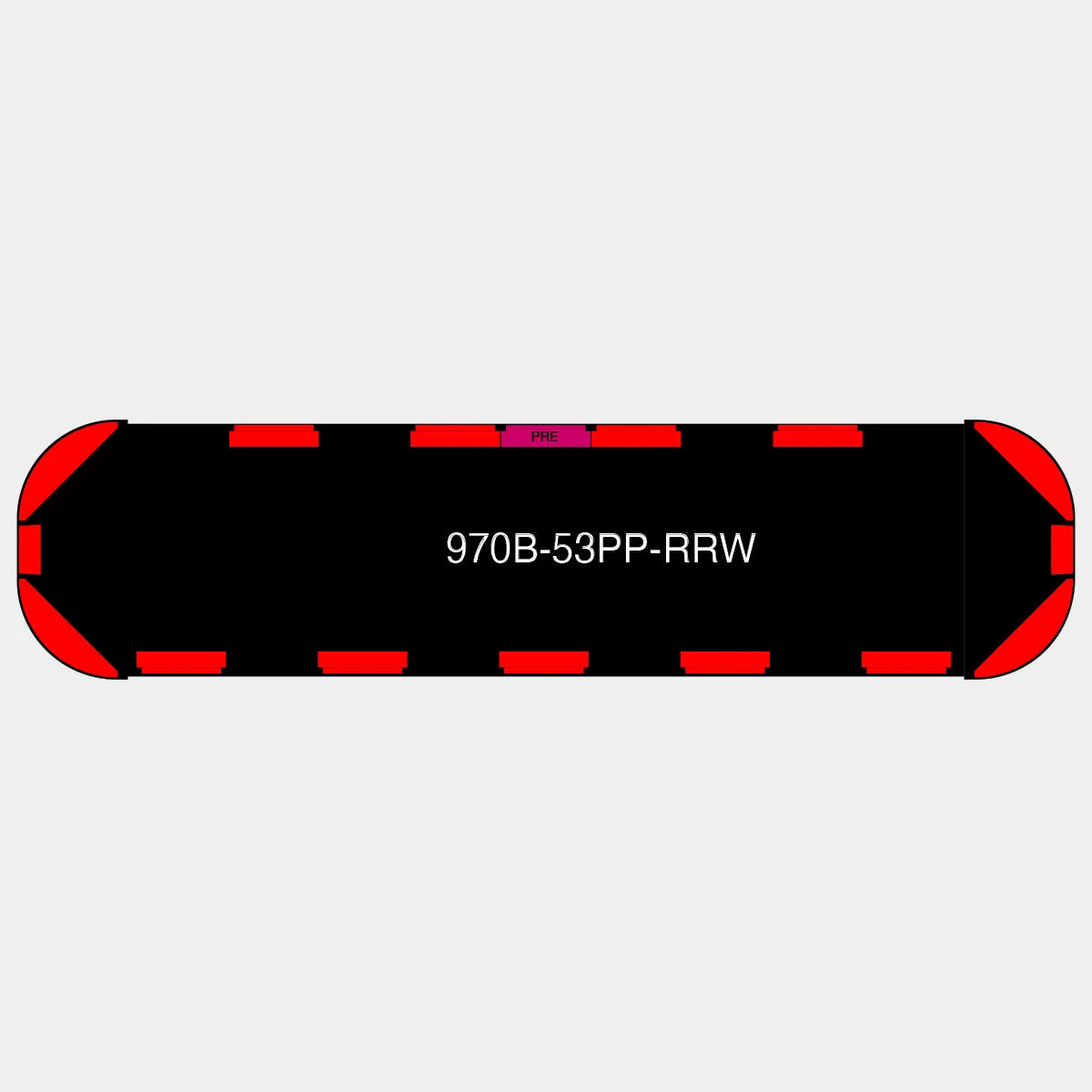 53" Black Widow Series NFPA LED Light Bar w/ Preemption