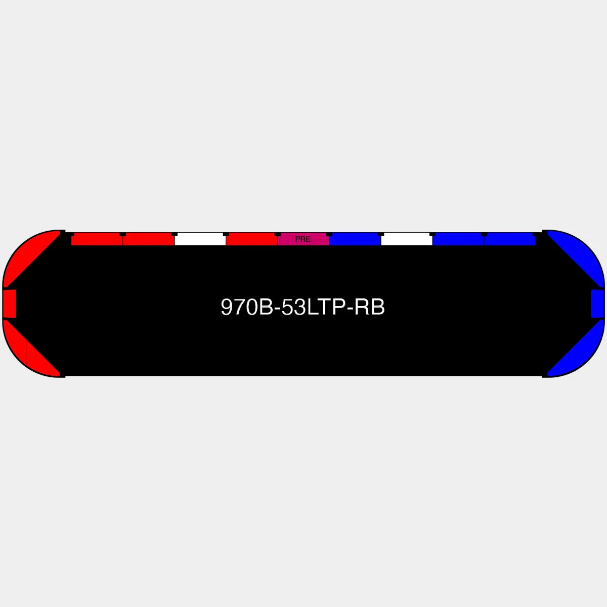 53" Black Widow Series NFPA LED Light Bar w/ Preemption