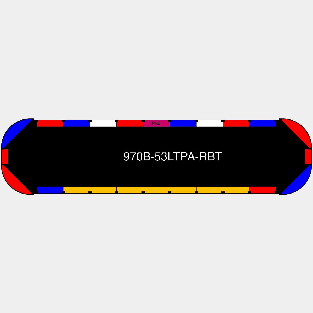 53" Black Widow Series NFPA LED Light Bar w/ Preemption