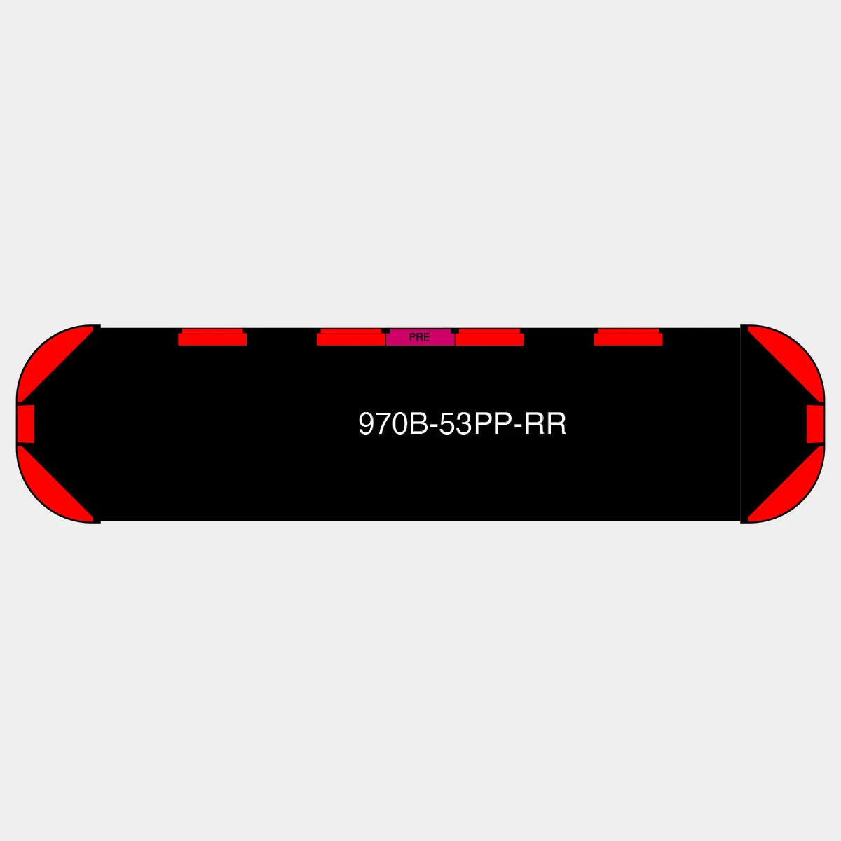 53" Black Widow Series NFPA LED Light Bar w/ Preemption