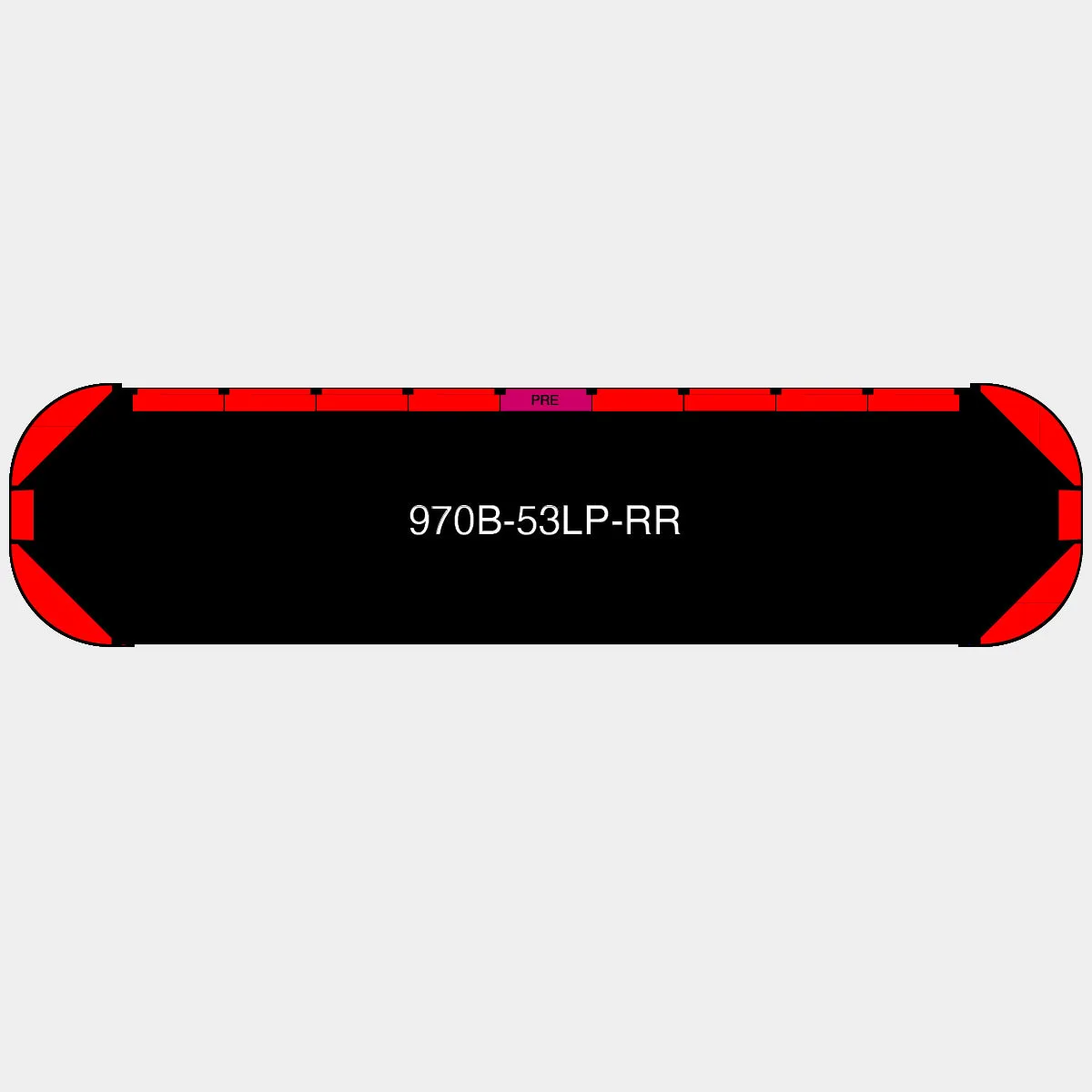 53" Black Widow Series NFPA LED Light Bar w/ Preemption