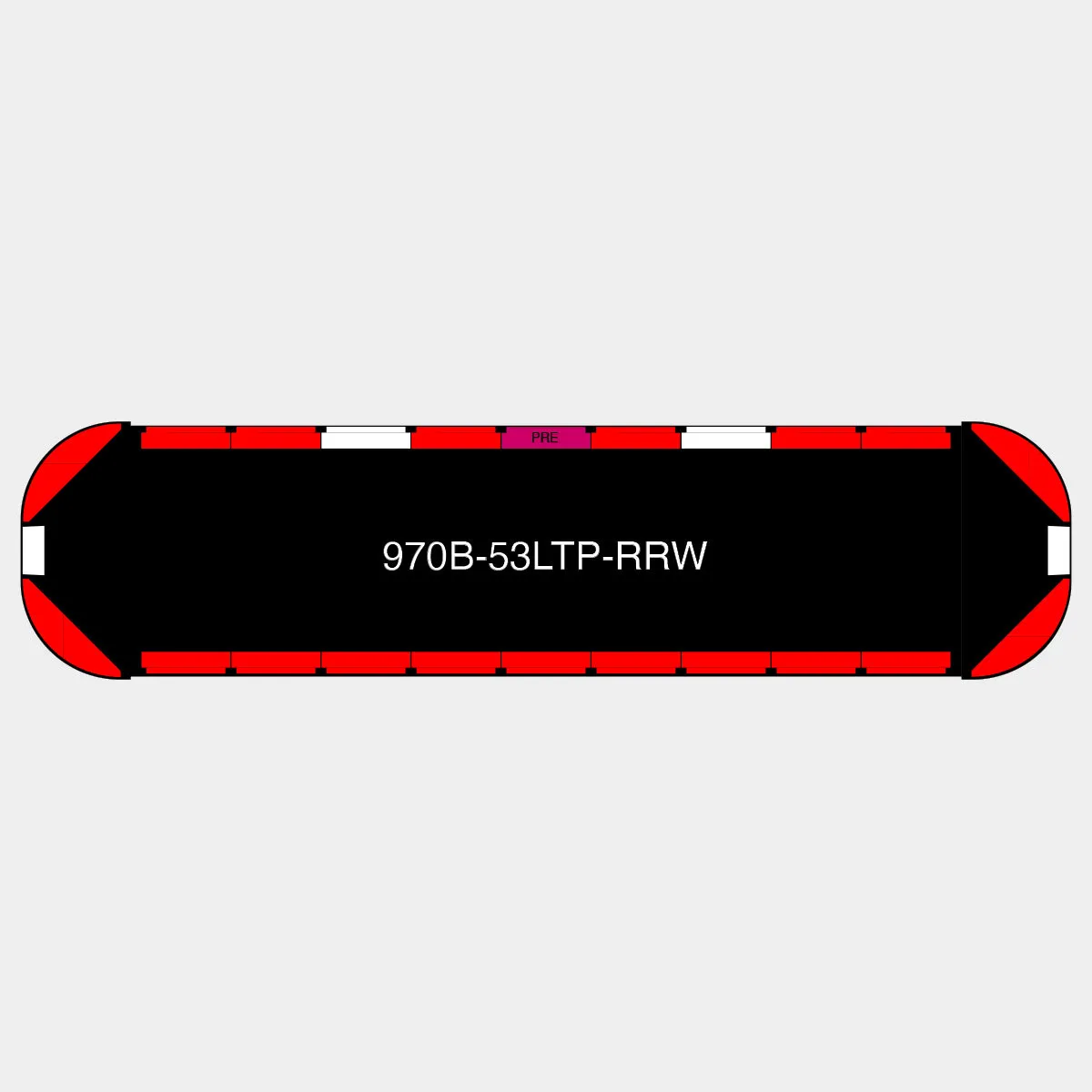 53" Black Widow Series NFPA LED Light Bar w/ Preemption
