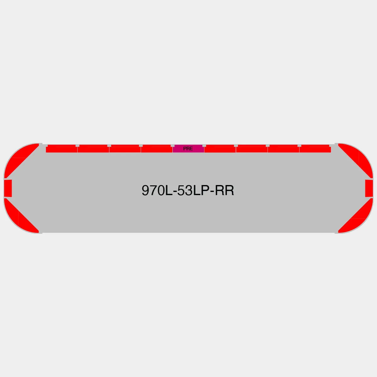53" Scorpion Series NFPA LED Light Bar w/ Preemption