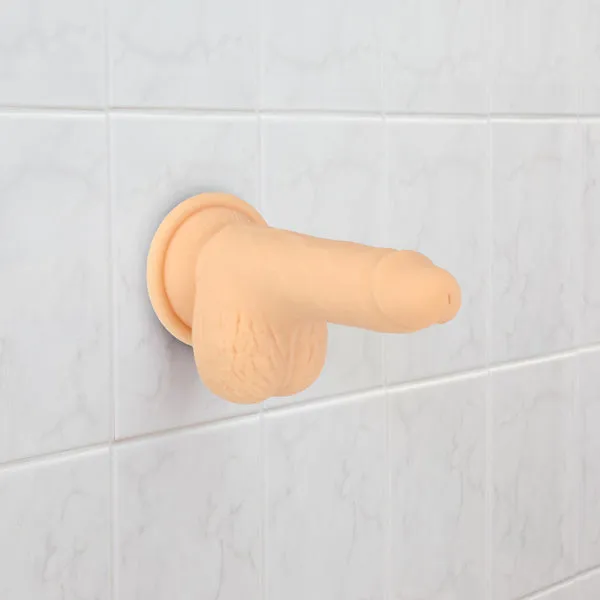 6.5" Thrusting Dong With Remote - Vanilla