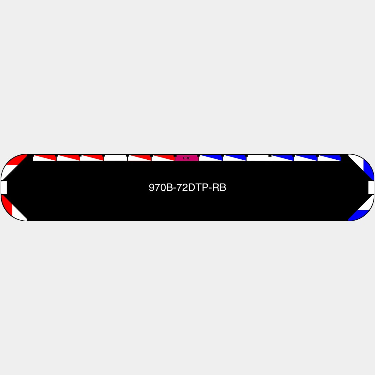 72" Black Widow Series NFPA LED Light Bar w/ Preemption
