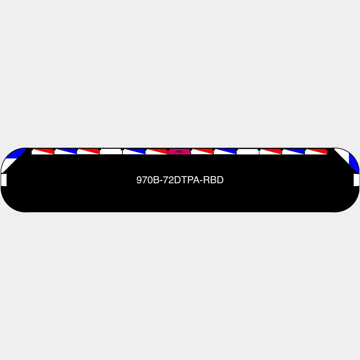 72" Black Widow Series NFPA LED Light Bar w/ Preemption