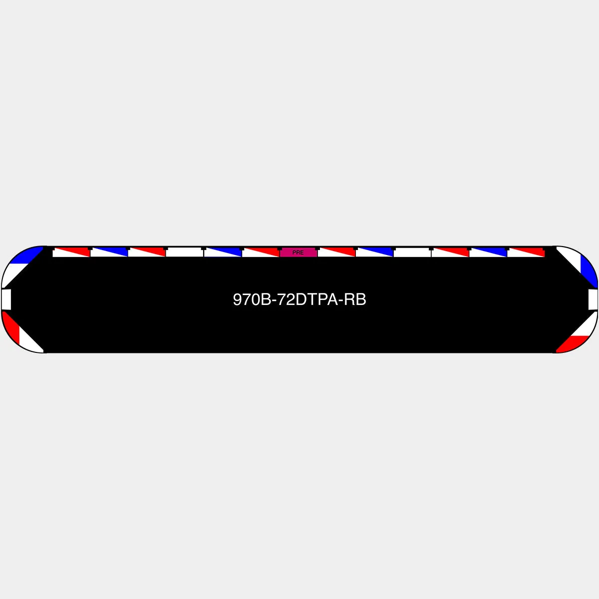 72" Black Widow Series NFPA LED Light Bar w/ Preemption